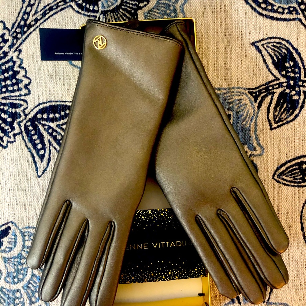 Leather gloves - chic Bronze